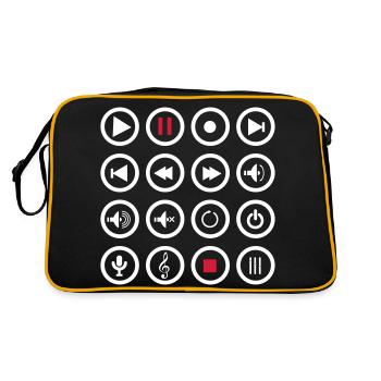 music Play - Sac Retro - noir/or - Dos