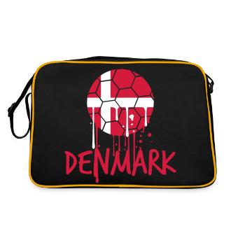 Graffiti Ball Danemark Logo d’un fan de football danois - Sac Retro - noir/or - Dos