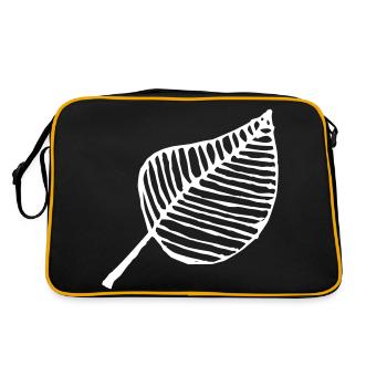 leaf - Retro Bag - black/gold - Back
