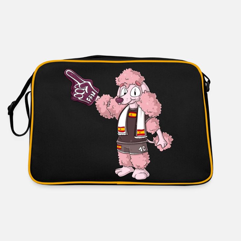 Caniche fan Espagne Sac Retro