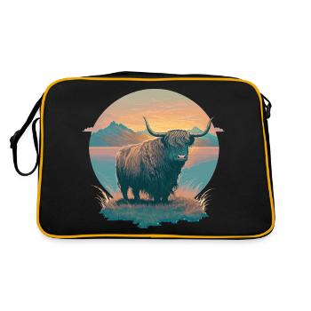 Yak sauvage - Sac Retro - noir/or - Dos