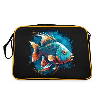Pêche à la truite - Sac Retro - noir/or - Dos