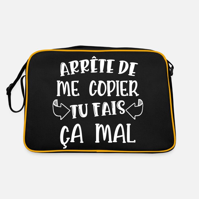 arrête de me copier Sac Retro