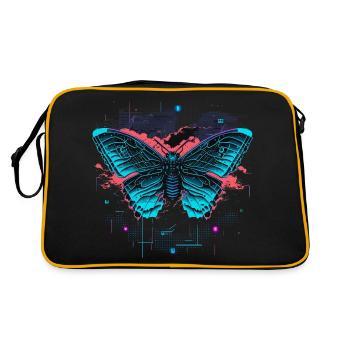 Papillon Ailes illuminées - Sac Retro - noir/or - Dos