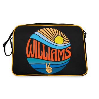 Williams Shirt Vintage Sunset Williams Groovy Tie - Retro Bag - black/gold - Back