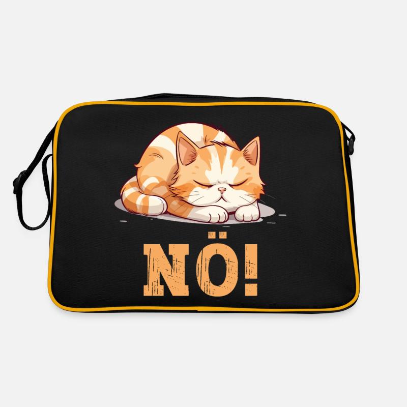 Nope Just Nope No No Cat Cat Funny Saying Retro Bag