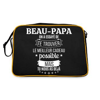 Step-Dad T-shirt - Retro Bag - black/gold - Back