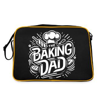 Pâtisserie papa cuisineur papa notre papa cuit - Sac Retro - noir/or - Dos