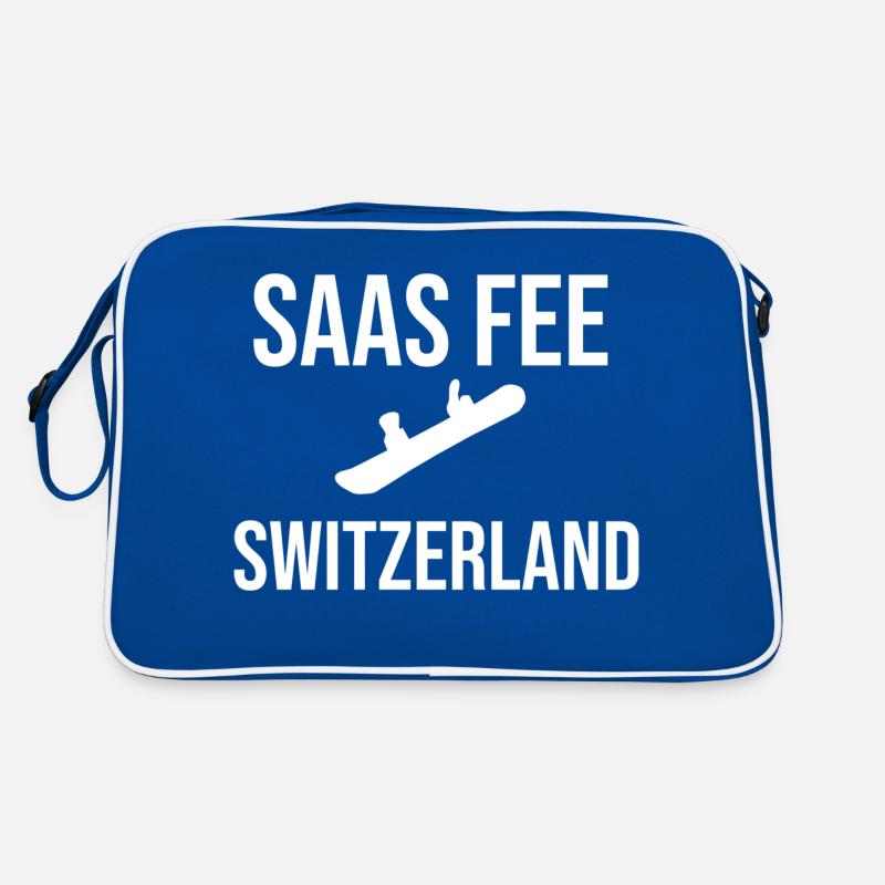 Saas Fee Suisse Snowboarders Sac Retro