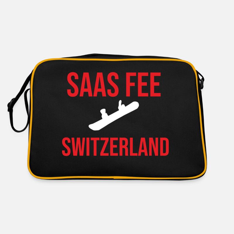 Idée cadeau Saas Fee Saas Fee Souvenir Sac Retro