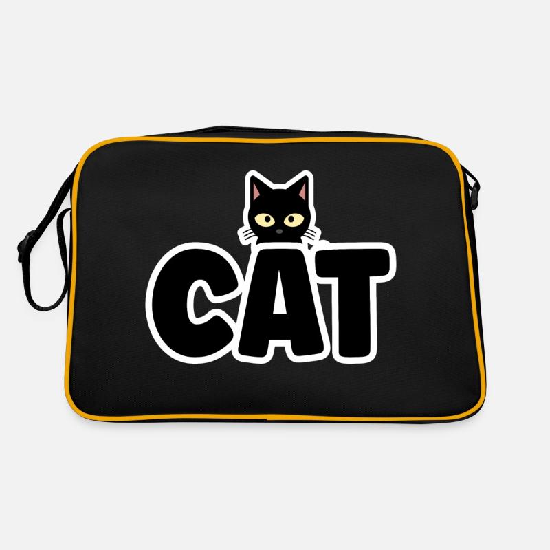 Mignon Chat Motif Chat Chat Gueule de Bois Sac Retro