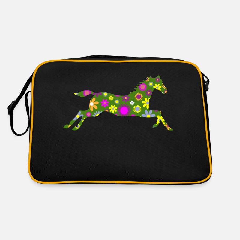 Cheval - Sac Retro - noir/or