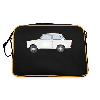 Trabi - Retro Tasche - Schwarz/Gold - Hinten