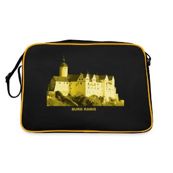 Ranis Burg Thüringen Museum - Retro Bag - black/gold - Back