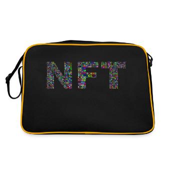 NFT Text - Retro Bag - black/gold - Back