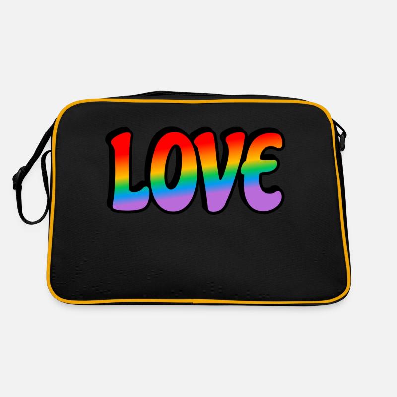 Retro Rainbow Love Retro Bag
