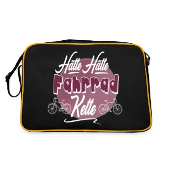 Hätte Hätte Fahrrad Kette - Retro Tasche - Schwarz/Gold - Hinten