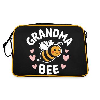 abeille abeille apicultrice abeille abeille - Sac Retro - noir/or - Dos
