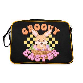 Groovy Easter - Retro Bag - black/gold - Back