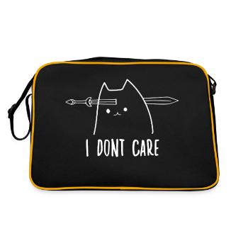 Chats Accessoires Drôles De Chats Propriétaires Chats - Sac Retro - noir/or - Dos