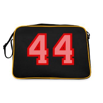 Cool Retro Retrostyle Numéro de maillot numéro de dos - Sac Retro - noir/or - Dos
