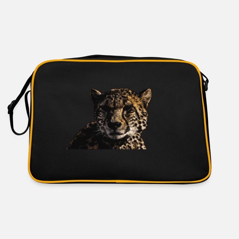 GEPARD - Retro Tasche - Schwarz/Gold