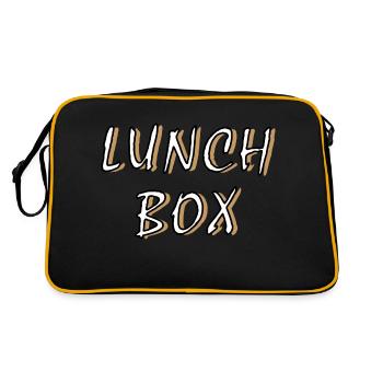 Lunch - Retro Tasche - Schwarz/Gold - Hinten