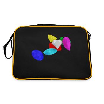 Pierres précieuses - Sac Retro - noir/or - Dos