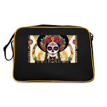 LA CATRINA DELUXE - Sac Retro - noir/or - Dos