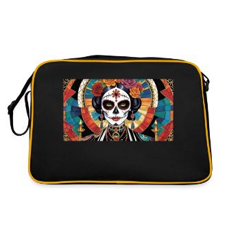 LA CATRINA DELUXE - Sac Retro - noir/or - Dos
