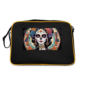LA CATRINA DELUXE - Sac Retro - noir/or - Dos
