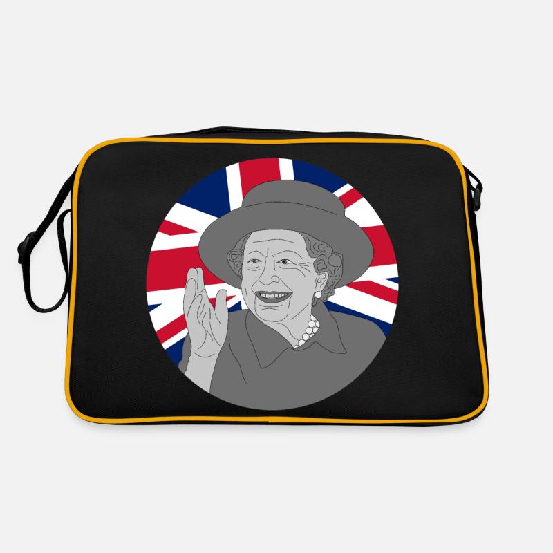 RIP Regina Elisabetta II - Borsa retrò - nero/oro