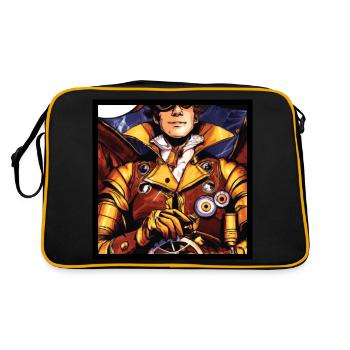 the helmsman of the zeppelin - Retro Bag - black/gold - Back