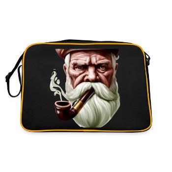 Seaman Seal Sailor Captain Sea Sailing - Retro Bag - black/gold - Back