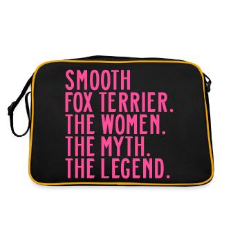 Smooth Fox Terrier Fox Terrier Maman Mama Maîtresse - Sac Retro - noir/or - Dos