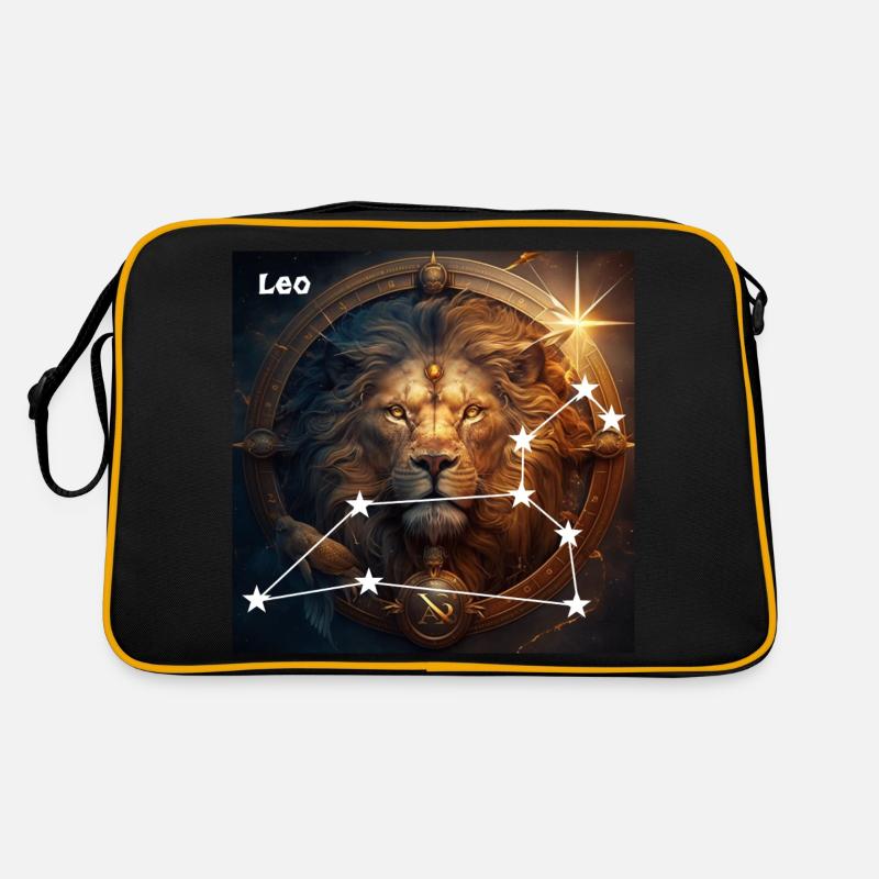 Sternzeichen Löwe Retro Tasche