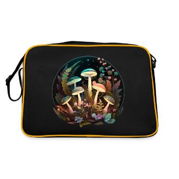 Champignons Magiques - Champignons Magiques Nature - Sac Retro - noir/or - Dos