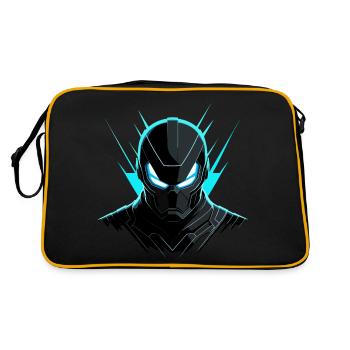 Angry robot - Retro Bag - black/gold - Back