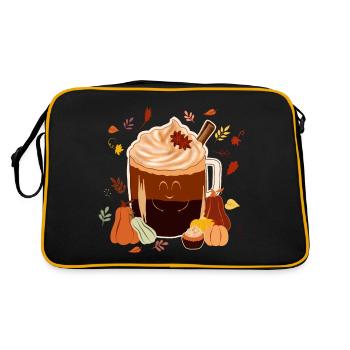 Autumnal Scent- Sweet Pumpkin Spice Latte - Retro Bag - black/gold - Back