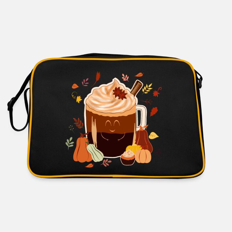 herbstlicher Duft- süßer Pumpkin Spice Latte Retro Tasche