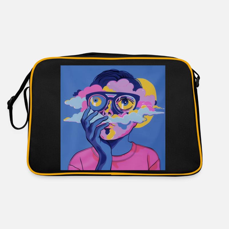 Visage psychédélique Sac Retro