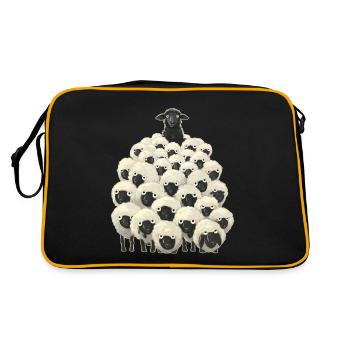 Mouton noir - Sac Retro - noir/or - Dos