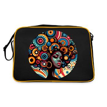 Inspiration Afro-Style - Retro Bag - black/gold - Back