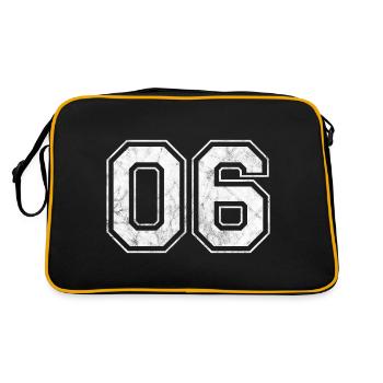 Number 06 - Retro Bag - black/gold - Back