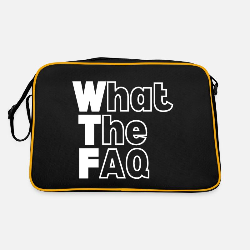 WTF - What The FAQ Retro Bag