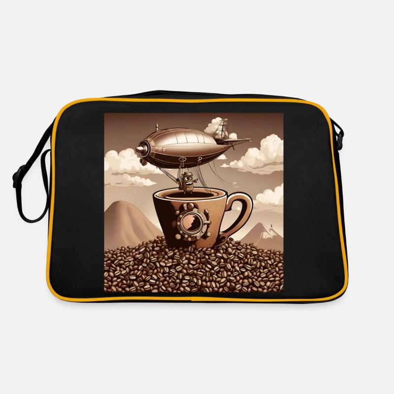 Coffee Mountain Flying Retro Bag