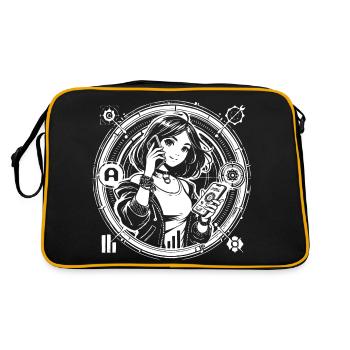 Generation Alpha – The Future Starts Now - Retro Bag - black/gold - Back
