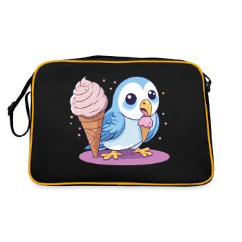 Ice Cream Love - Retro Bag - black/gold - Back