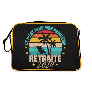 Ce n'est plus mon problème Retraite 2024 - Sac Retro - noir/or - Dos