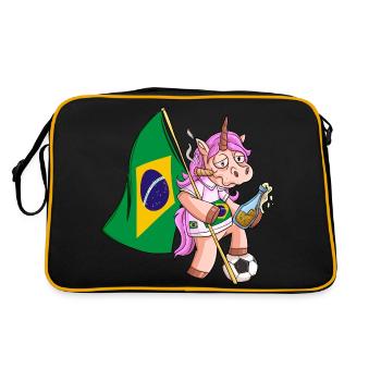 Brésil Parti Licorne - Sac Retro - noir/or - Dos